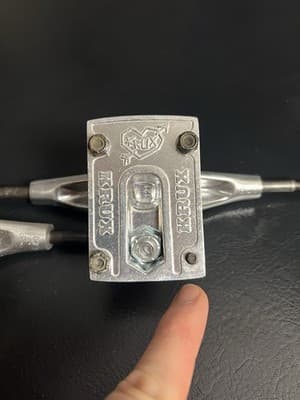 (2) Krux Grind Out Racism Standard Silver Skateboard Trucks (8.25 + 7.6) DLK K5 - Thumbnail 13