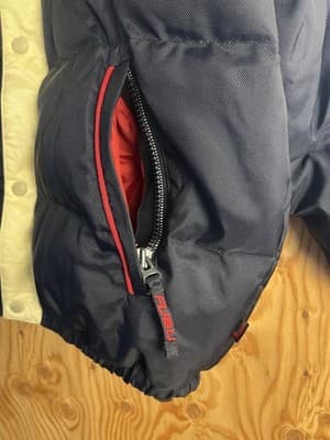 Vtg FUBU Racing 5 Automotive Applications Mens XL Down Jacket The Collection - Thumbnail 10