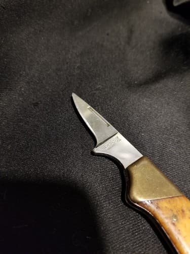 Kershaw 2105 “Lil Stud” By Kai Japan USA Rare Pocket Knife Exotic Wood Small - Thumbnail 3