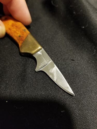 Kershaw 2105 “Lil Stud” By Kai Japan USA Rare Pocket Knife Exotic Wood Small - Thumbnail 10