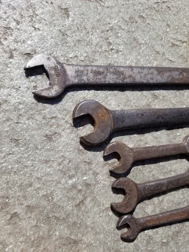 Lot Of 5 Vintage Wrenches Spanners Buffalo VLChek Antique Wrench Set Unbranded - Thumbnail 9