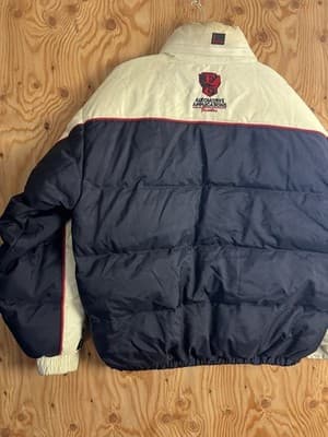 Vtg FUBU Racing 5 Automotive Applications Mens XL Down Jacket The Collection - Thumbnail 17