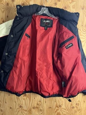 Vtg FUBU Racing 5 Automotive Applications Mens XL Down Jacket The Collection - Thumbnail 12