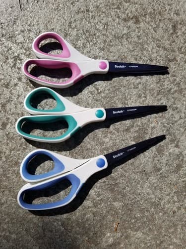 (3) Titanium 3M Scotch Precision Ultra Edge 8" Scissors Lifetime Precision Set - Image 1