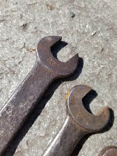 Lot Of 5 Vintage Wrenches Spanners Buffalo VLChek Antique Wrench Set Unbranded - Thumbnail 4