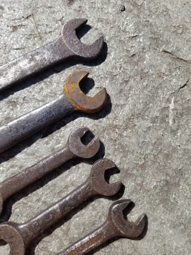 Lot Of 5 Vintage Wrenches Spanners Buffalo VLChek Antique Wrench Set Unbranded - Thumbnail 10