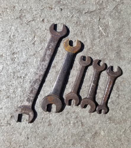 Lot Of 5 Vintage Wrenches Spanners Buffalo VLChek Antique Wrench Set Unbranded - Thumbnail 8