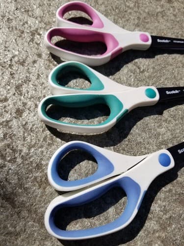 (3) Titanium 3M Scotch Precision Ultra Edge 8" Scissors Lifetime Precision Set - Thumbnail 3
