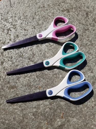 (3) Titanium 3M Scotch Precision Ultra Edge 8" Scissors Lifetime Precision Set - Thumbnail 4