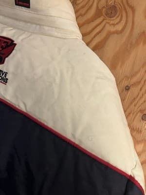 Vtg FUBU Racing 5 Automotive Applications Mens XL Down Jacket The Collection - Thumbnail 16