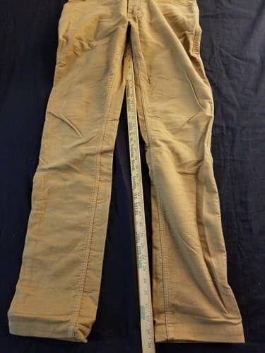 Taylor Stitch Organic Cotton Mens 32x35 Khaki Soft Casual Button Dress Pants - Thumbnail 8