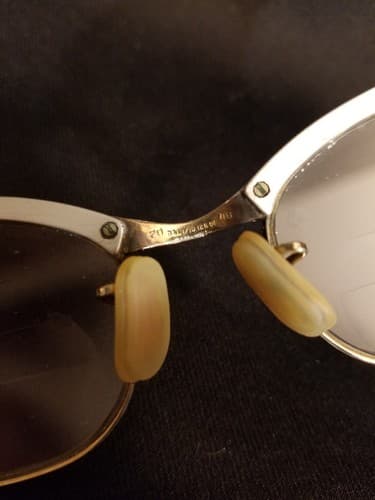 Vtg Bausch Lomb 48 Alum Eyeglasses 4 1/4 - 5 1/2 Silver /Gold Frames 1-10 12k GF - Thumbnail 5