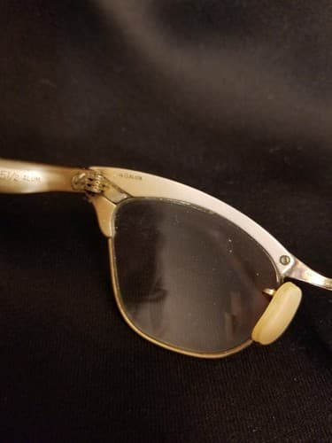 Vtg Bausch Lomb 48 Alum Eyeglasses 4 1/4 - 5 1/2 Silver /Gold Frames 1-10 12k GF - Thumbnail 7