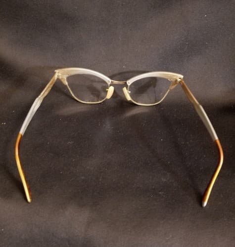 Vtg Bausch Lomb 48 Alum Eyeglasses 4 1/4 - 5 1/2 Silver /Gold Frames 1-10 12k GF - Thumbnail 12