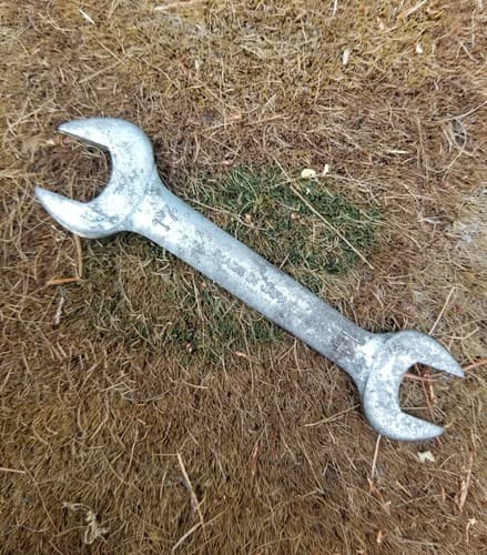 Vintage RK Combination Open End Wrench 14mm x 17mm HONDA MOTORS Japan Motorcycle - Image 1