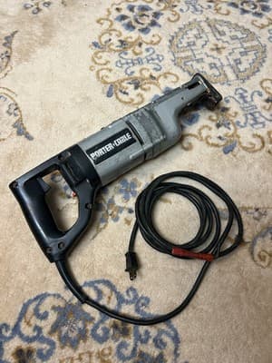Vtg PORTER CABLE Model 629 Tiger Saw HEAVY DUTY RECIPROCATING Variable Speed - Thumbnail 11