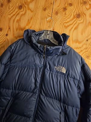 RARE Vintage 1996 The North Face Mens L Navy Blue 700 Nuptse Down Puffer Jacket - Thumbnail 5