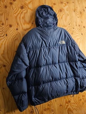 RARE Vintage 1996 The North Face Mens L Navy Blue 700 Nuptse Down Puffer Jacket - Thumbnail 11