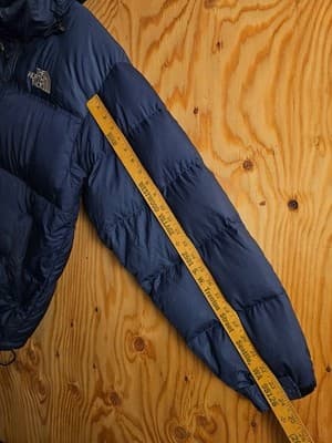 RARE Vintage 1996 The North Face Mens L Navy Blue 700 Nuptse Down Puffer Jacket - Thumbnail 8