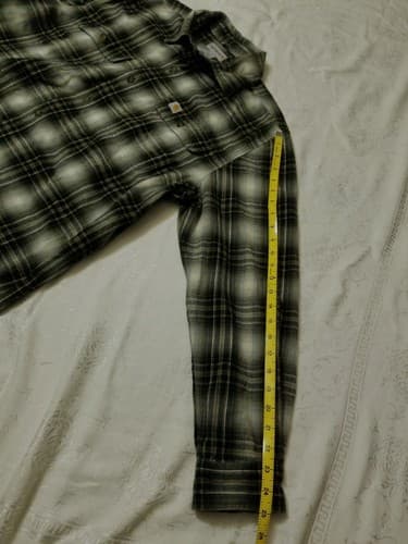Carhartt Hubbard Flannel Shirt Mens L Heavyweight Plaid Long Sleeve Button Up - Thumbnail 5