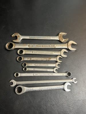 VTG Craftsman 9 PC SAE 12pt Combination Wrench Mixed Set -VA-VV-V 42417 - Thumbnail 8