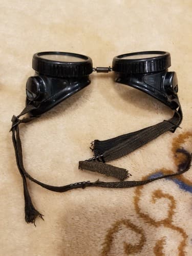 Vintage Willson Motorcycle Safety Railroad Goggles USA STEAMPUNK Wilson Glasses - Thumbnail 3