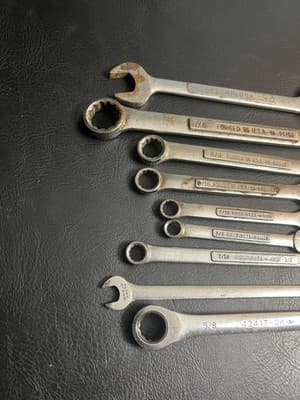 VTG Craftsman 9 PC SAE 12pt Combination Wrench Mixed Set -VA-VV-V 42417 - Thumbnail 9