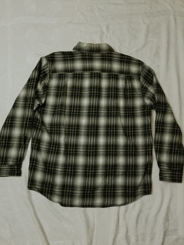 Carhartt Hubbard Flannel Shirt Mens L Heavyweight Plaid Long Sleeve Button Up - Thumbnail 7