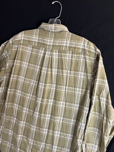 Filson Shirt Mens Large Green Brown White Flannel Long Sleeve Button Up Plaid - Thumbnail 7