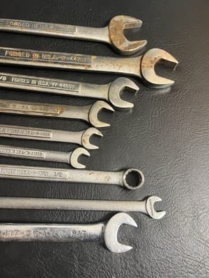 VTG Craftsman 9 PC SAE 12pt Combination Wrench Mixed Set -VA-VV-V 42417 - Thumbnail 12