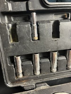 GearWrench 1/2” 19 Piece Metric Deep Mechanics Tool Set 81211F Incomplete - Thumbnail 10