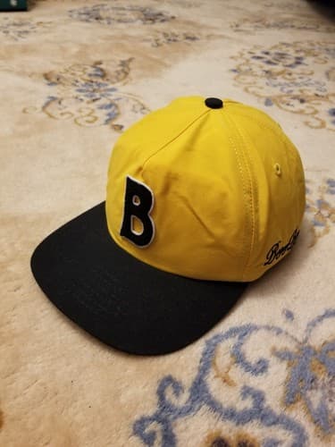 NWOT Bogey Boys B Chenille Logo Golf Yellow Adjustable Snapback Hat Cap One Size - Image 1