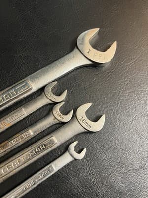 Lot Of 5 Vintage VV Craftsman Metric Combination Wrenches VA 16 13 11 9 - Thumbnail 4
