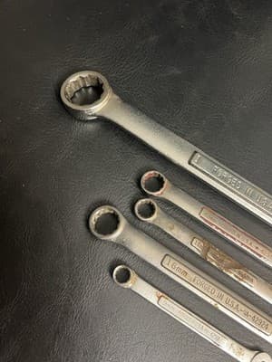 Lot Of 5 Vintage VV Craftsman Metric Combination Wrenches VA 16 13 11 9 - Thumbnail 8