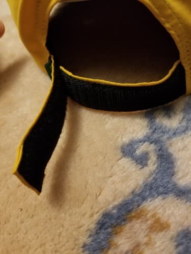 NWOT Bogey Boys B Chenille Logo Golf Yellow Adjustable Snapback Hat Cap One Size - Thumbnail 5