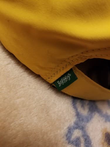 NWOT Bogey Boys B Chenille Logo Golf Yellow Adjustable Snapback Hat Cap One Size - Thumbnail 4