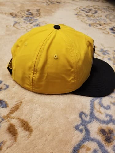 NWOT Bogey Boys B Chenille Logo Golf Yellow Adjustable Snapback Hat Cap One Size - Thumbnail 6