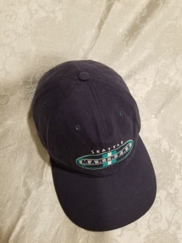 VTG Seattle Mariners Sports Specialties Cross Hat Ball Cap Hook Loop Vintage - Thumbnail 6