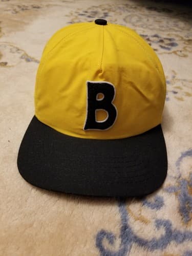 NWOT Bogey Boys B Chenille Logo Golf Yellow Adjustable Snapback Hat Cap One Size - Thumbnail 8