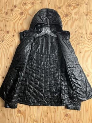 The North Face Thermoball Puffer Jacket Womens XS Quilted Full Zip Black Hooded - Thumbnail 7