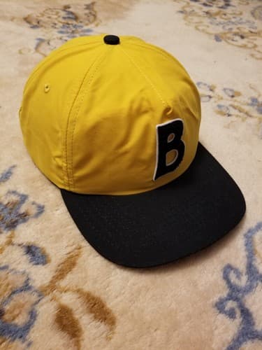 NWOT Bogey Boys B Chenille Logo Golf Yellow Adjustable Snapback Hat Cap One Size - Thumbnail 7