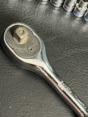 Kobalt Metric Standard SAE Socket Ratchet Mechanics Tool Set Incomplete Red Blue - Thumbnail 5