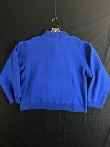 VTG 90s RL 2000 POLO Ralph Lauren Sz S Thick Ski Sweater Cobalt Blue Classic 1/4 - Thumbnail 4