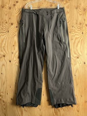VTG Arcteryx Descent Hard Shell Goretex Ski Pants Mens XL Slate Snow Adjustable - Image 1