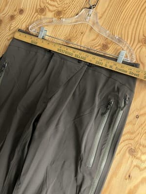 VTG Arcteryx Descent Hard Shell Goretex Ski Pants Mens XL Slate Snow Adjustable - Thumbnail 7