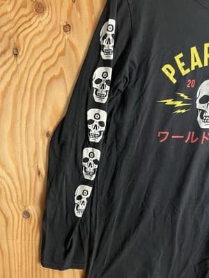 Pearl Jam 2018 Electric Skull Tour World Tour Long Sleeve T Shirt Mens M Rare - Thumbnail 3
