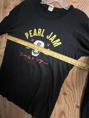 Pearl Jam 2018 Electric Skull Tour World Tour Long Sleeve T Shirt Mens M Rare - Thumbnail 7