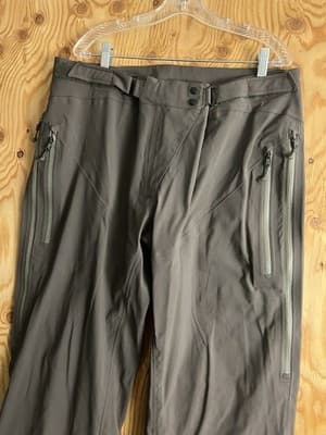 VTG Arcteryx Descent Hard Shell Goretex Ski Pants Mens XL Slate Snow Adjustable - Thumbnail 2