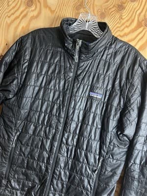 Patagonia Nano Puff Jacket Mens Small Black Quilted Insulated Outdoor 84212 - Thumbnail 3