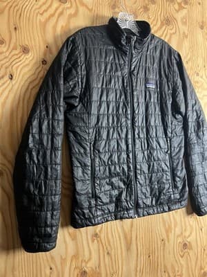Patagonia Nano Puff Jacket Mens Small Black Quilted Insulated Outdoor 84212 - Thumbnail 4